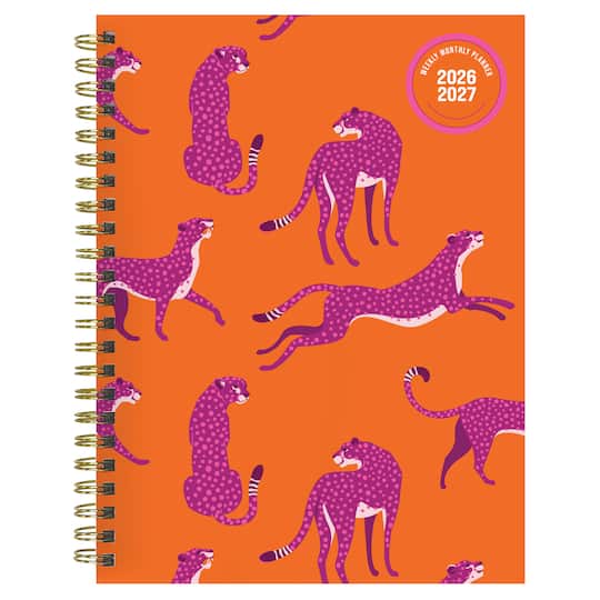 TF Publishing Medium 2026-27 Spicy Cat Weekly Monthly Planner